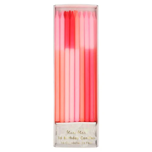 Meri Meri Pink Colour Block Candles - Front & Company: Gift Store