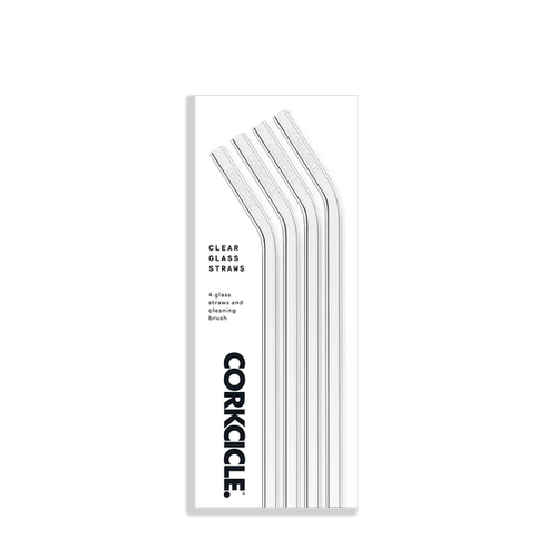 Corkcicle Straw Set Glass- Clear - Front & Company: Gift Store