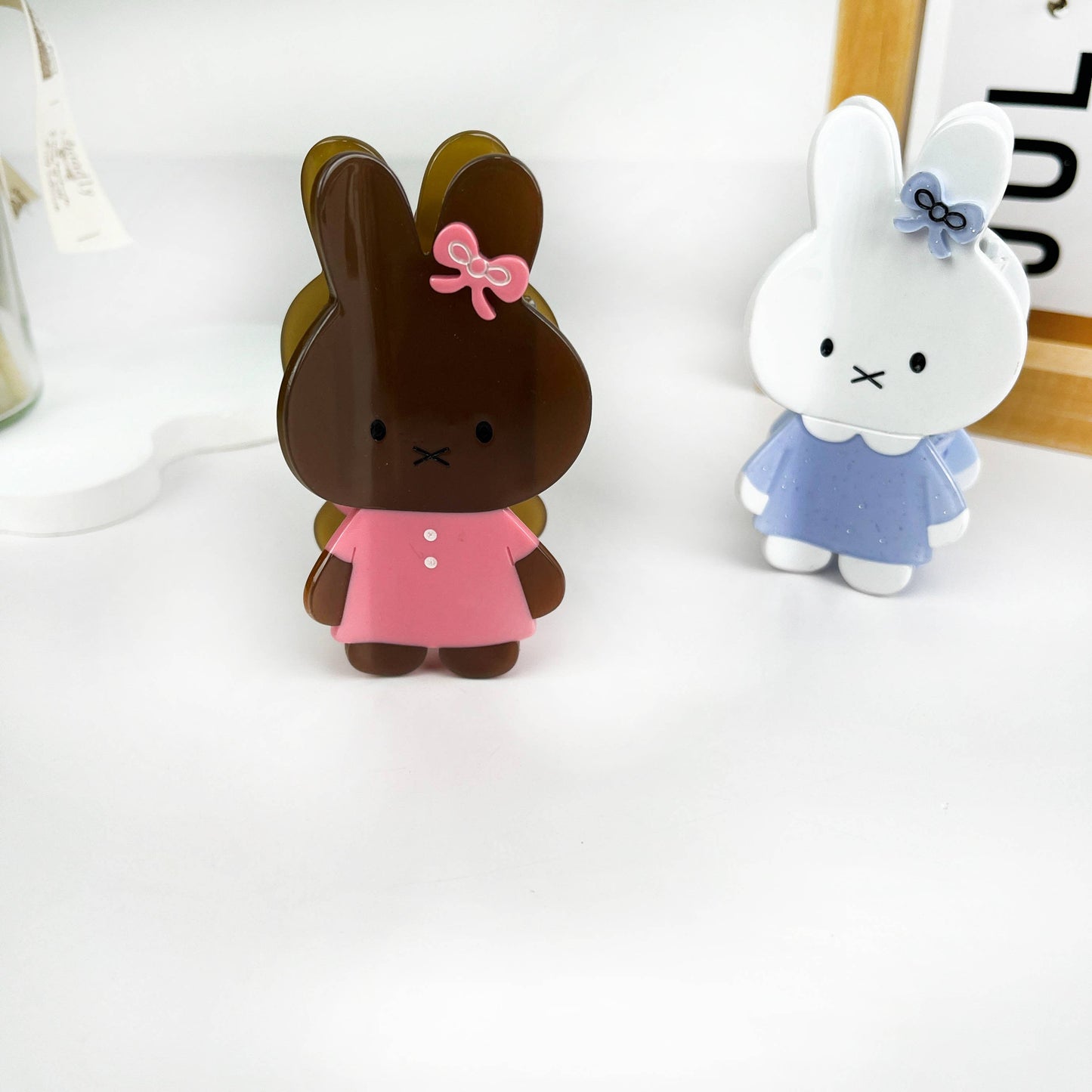 Cartoon cute acetate bunny hair claw clip