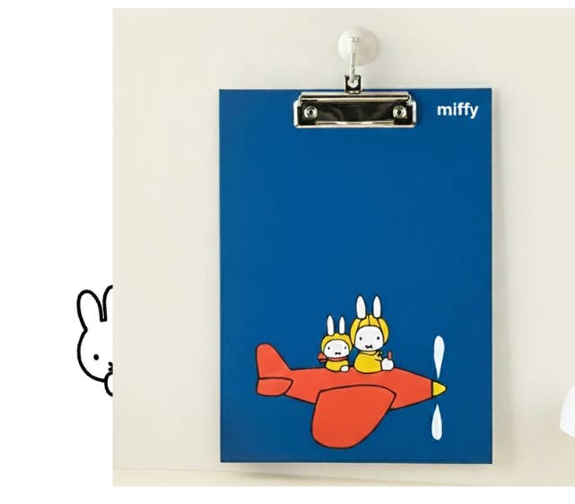 Miffy Double-Sided Color Clipboard with Hanging Hook