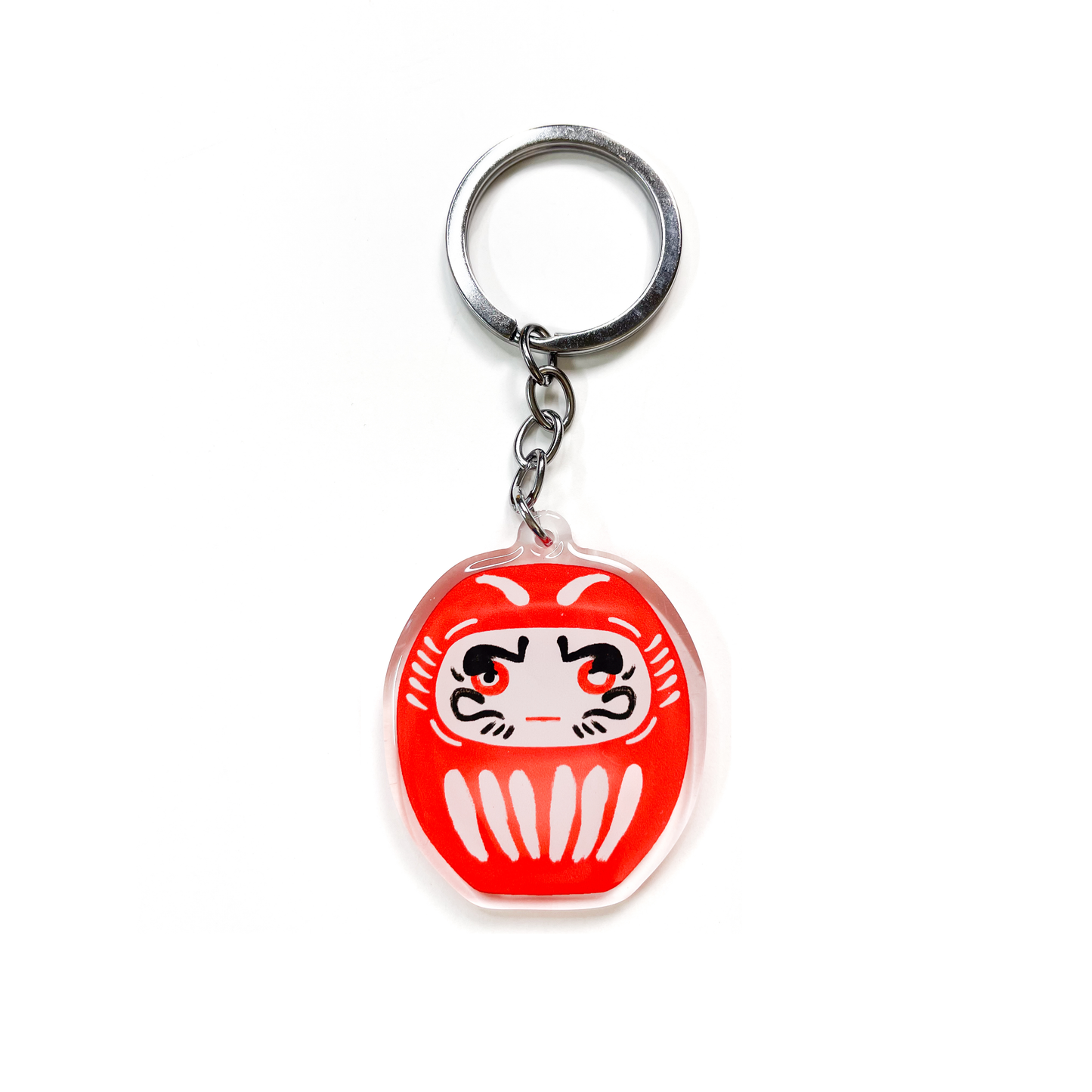 Daruma Keychain, Gift Charm for Motivation and Perseverance