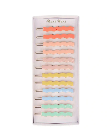 Rainbow Enamel Hair Clips