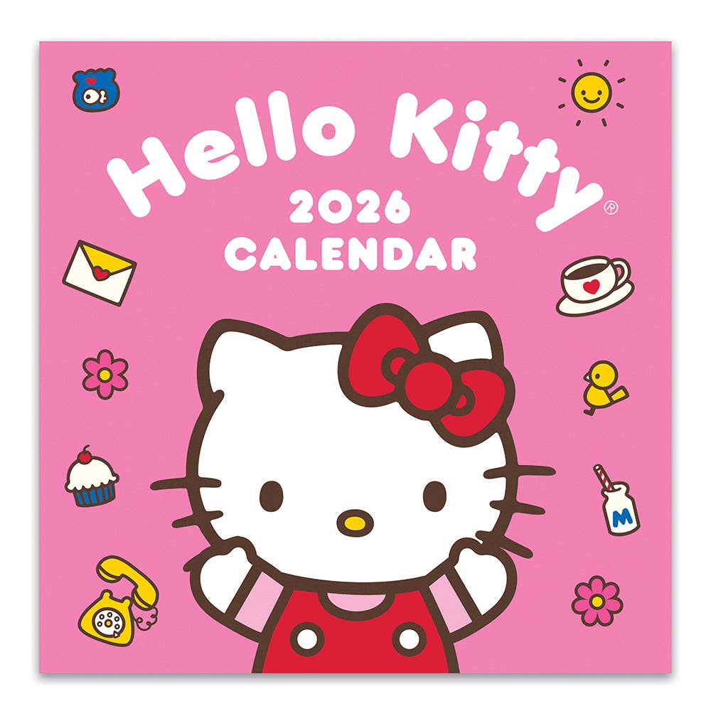 2026 Hello Kitty Playful Pink Calendar 12" x 12" Calendar