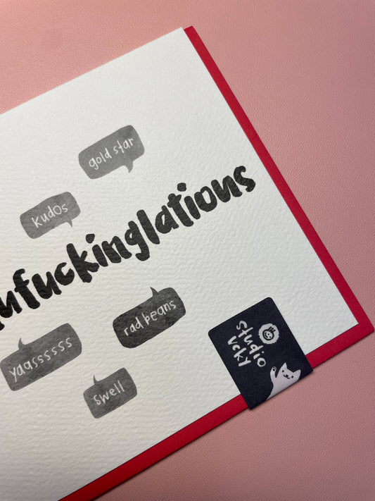 Greeting Card - Pen15 - Congratufuck