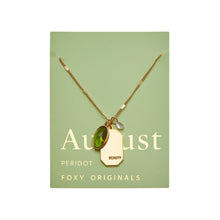Load image into Gallery viewer, August Birthstone Necklace | Birthday Jewelry
