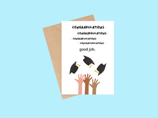 Congratulations Congradulations Funny Graduation Card