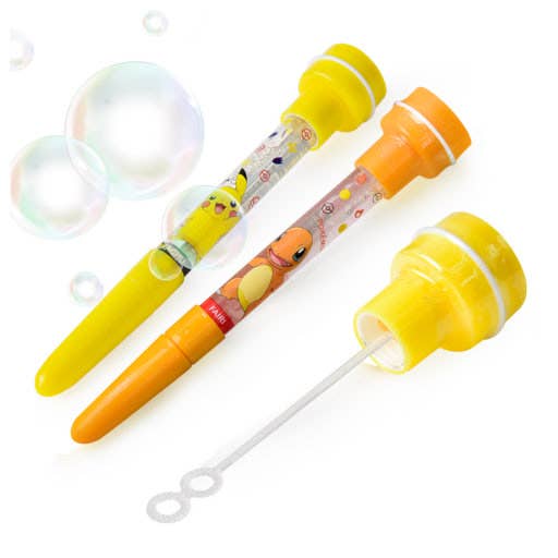 Pokemon Bubble Stamp + Ballpoint Pen + Bubble Wand