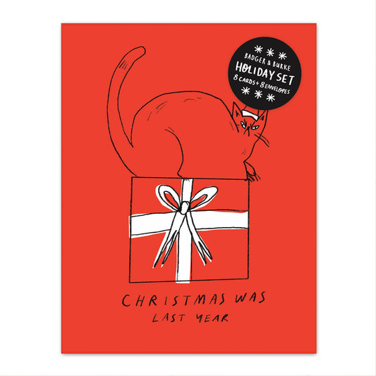 Christmas Was Last Year - Greeting Card Set