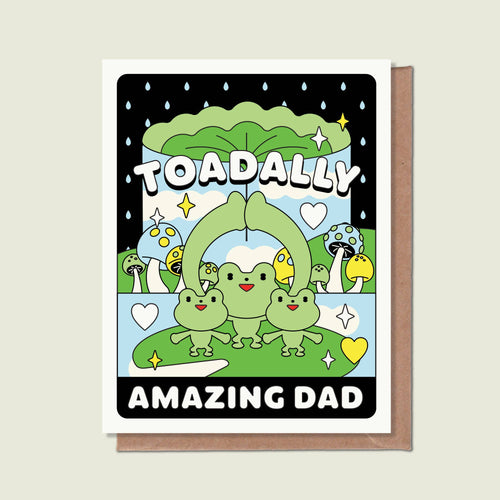 Toadally Amazing Dad Greeting Card - Front & Company: Gift Store