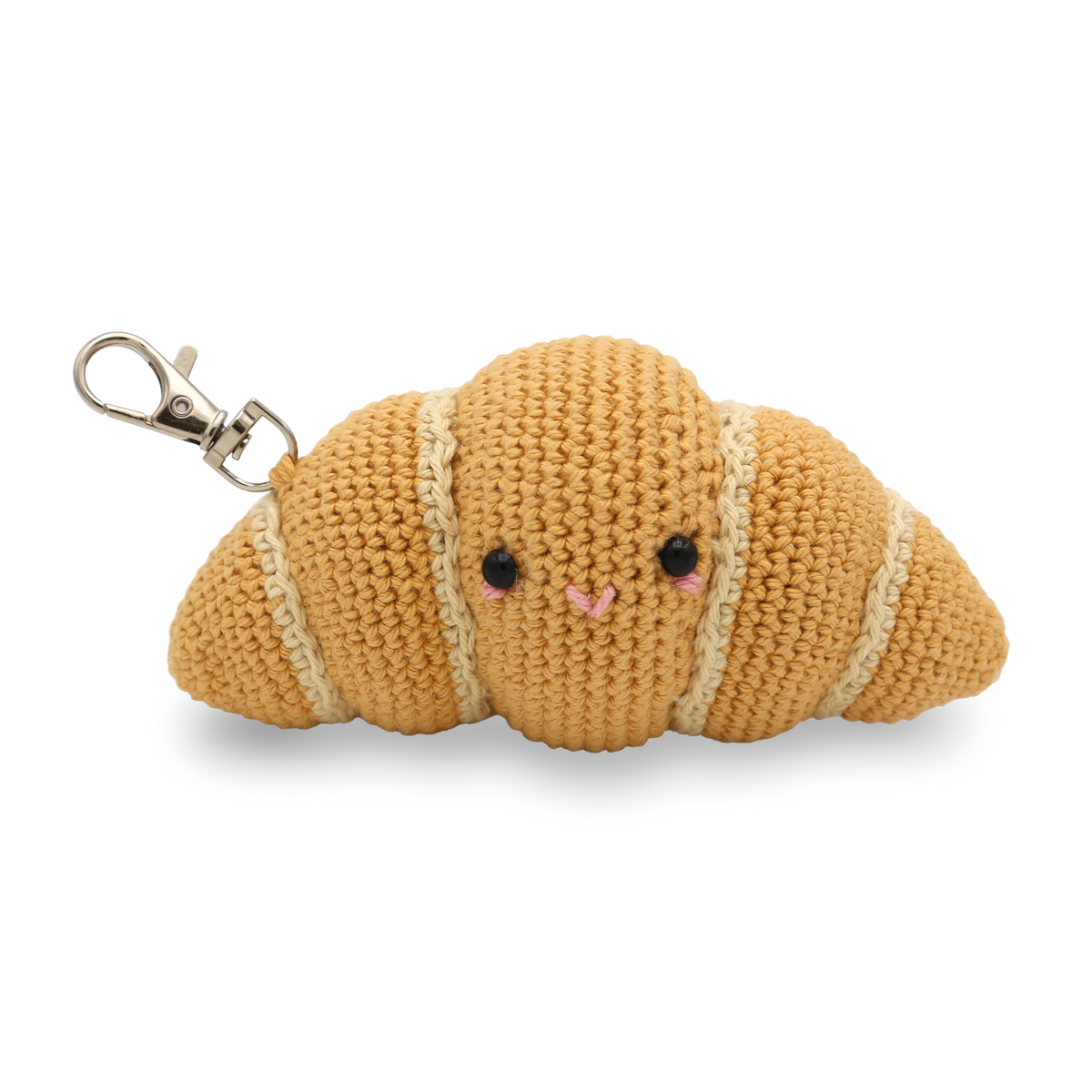 DIY Crochet Kit - Croissant Bag Charm