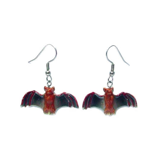 Little Brown Bat Earrings