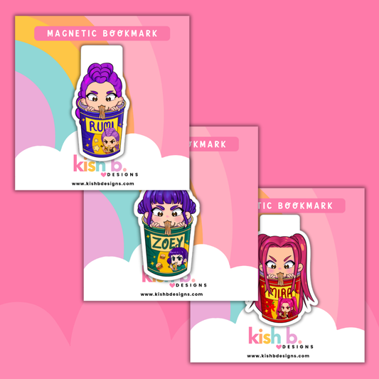 Demon Hunter's Ramen| Magnetic Bookmark(s)