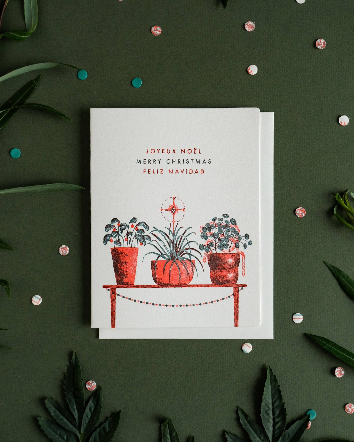 Houseplants Christmas | Letterpress Card
