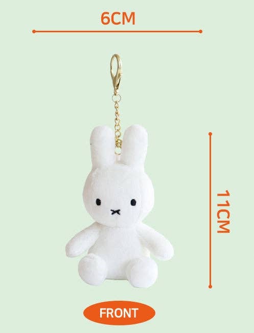 Miffy Keyring Plush Dolls Glow-in-the-Dark, Silver, Gold