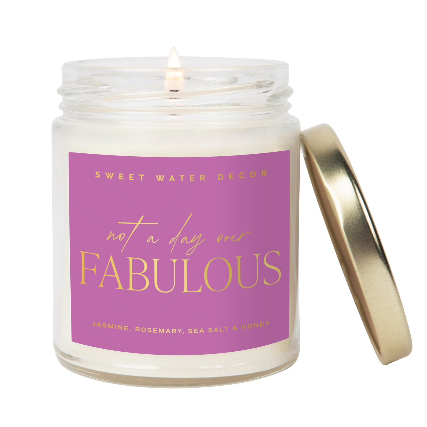 Not A Day Over Fabulous Soy Candle (Gold Foil) - Gifts