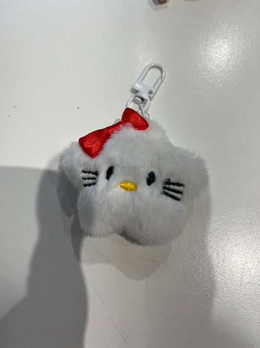 Hello Kitty Little Plush Star Clip Bag Charm