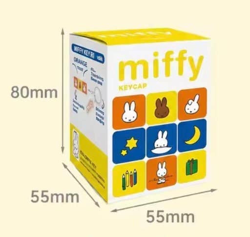 Miffy Mini Keyboard Keycap Clicker Keychain Blind Box