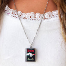 Load image into Gallery viewer, Book Locket Dracula - Black with Lingering Hand
