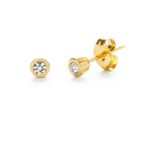 Tiny Dot Stud Earring | Crystal - Front & Company: Gift Store