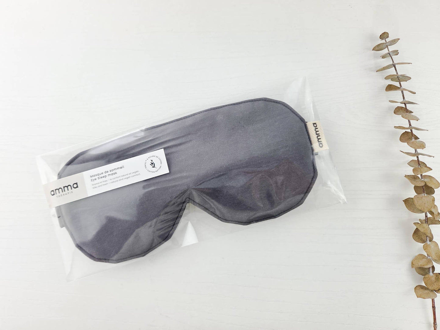 Tencel sleep mask (100% natural and vegan materials) Grey