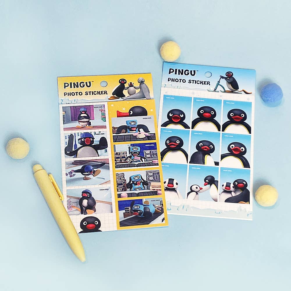 Pingu Photo Sticker Sheet - Mini Photo Deco Multi Sticker
