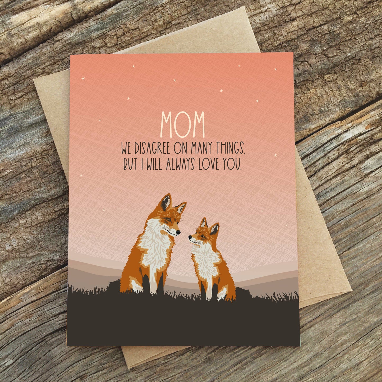 Mom Disagree Card