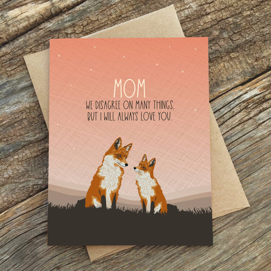 Mom Disagree Card