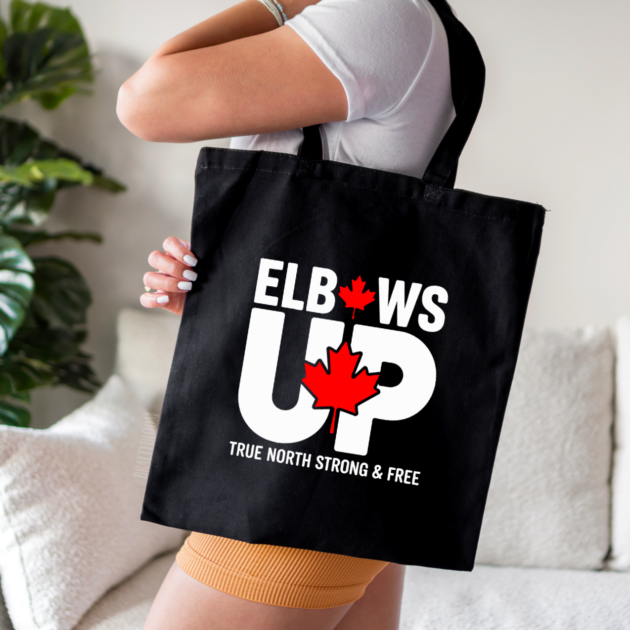 Elbows Up Tote Bag | Canadian | Canada Day | Canada Strong