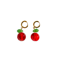 Load image into Gallery viewer, Cherry Earrings | Beaded Earrings
