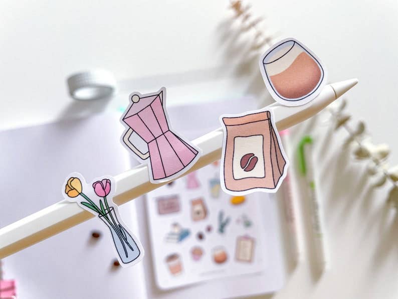 Coffee Shop Sticker Sheet