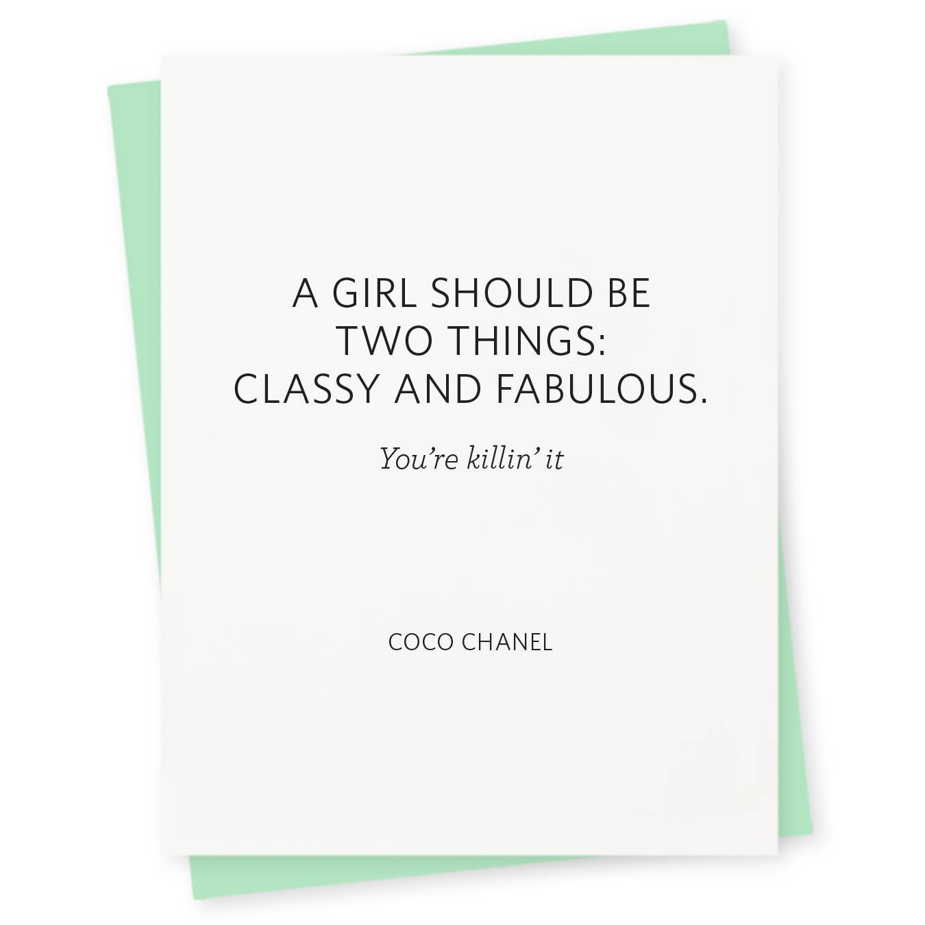 Classy Funny Friendship Card