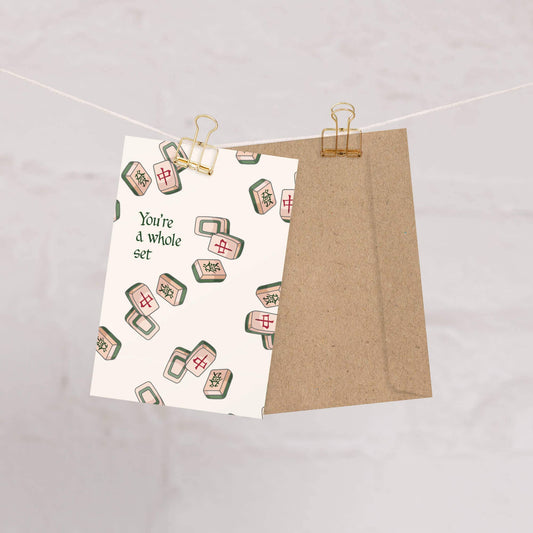 You're a Whole Set | Unique Mahjong Game Asian Card Gift