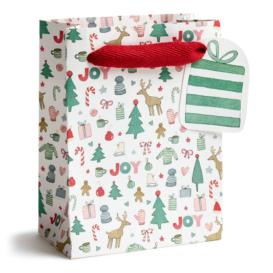 Merry Motif Gift Bag - Small