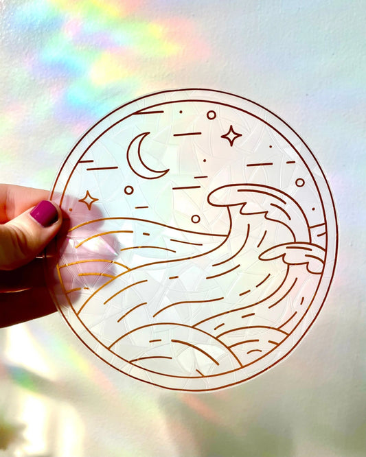 Prismatic Kitty - Vinyl Sticker Window Decal Suncatchers