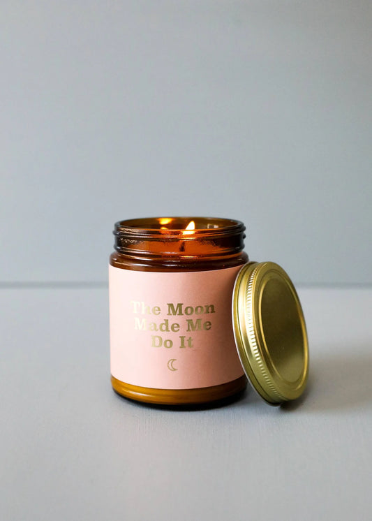"The Moon Made Me Do It" Mantra Candle