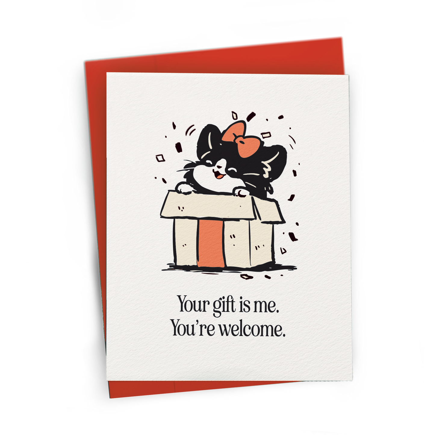 Snarky 'Your Gift is Me' Card  - A2 Everyday Greeting Card