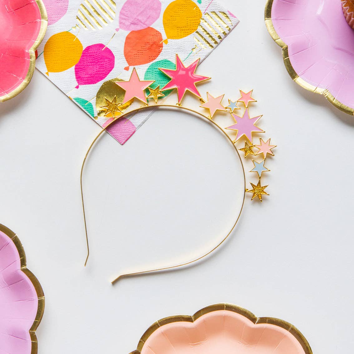 Rose Star Headband | Birthday Party Supplies |
