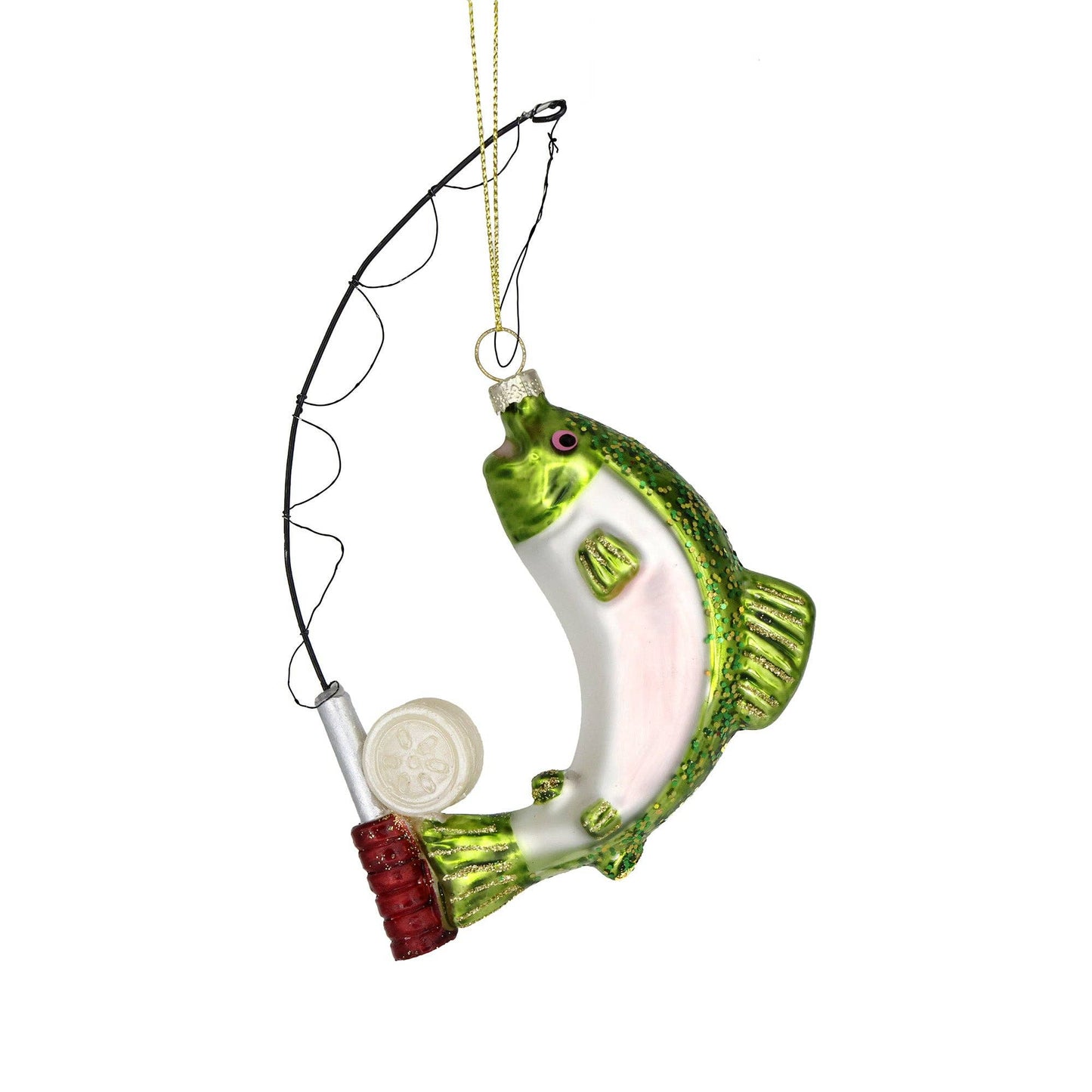 Christmas Ornament Glass Animals Fishing