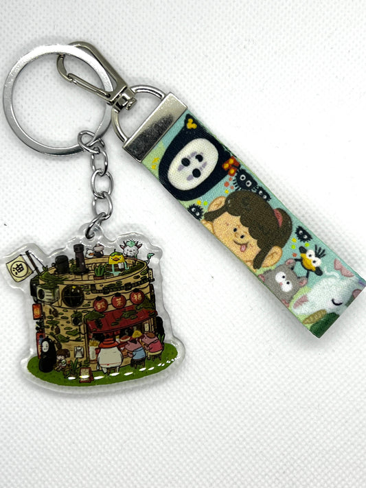 Spirited Away Dimsum Basket Keychain W/ Lanyard