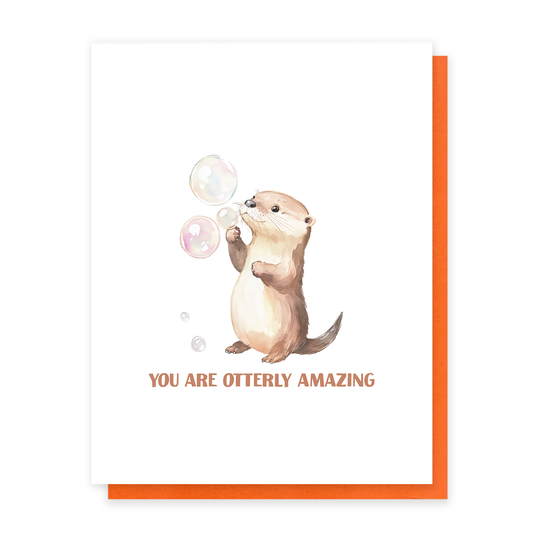 Otterly Amazing, Cute Affirmation / Everyday Greeting Card
