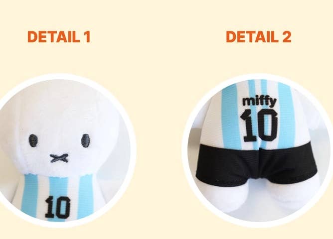 Miffy Soccer World Cup Limited Plush Bag Charm 13cm