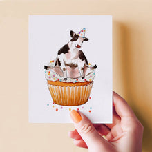 Load image into Gallery viewer, Cupcake Cow - Funny Birthday Card
