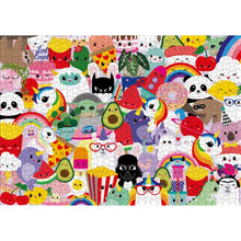 Load image into Gallery viewer, Jigsaw Puzzle Kawaii Yoda Unicorn Rainbow 1000 pieces
