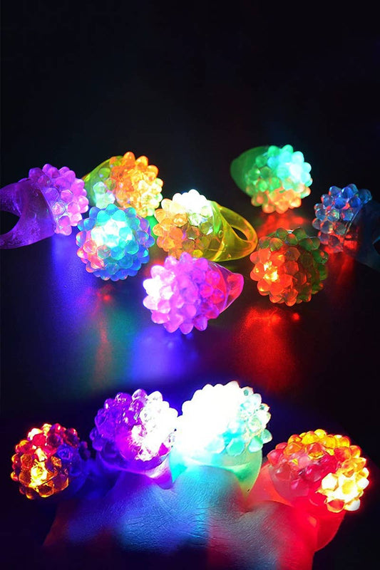 Spiky Bumpy LED Flashing Light-Up Jelly Ring