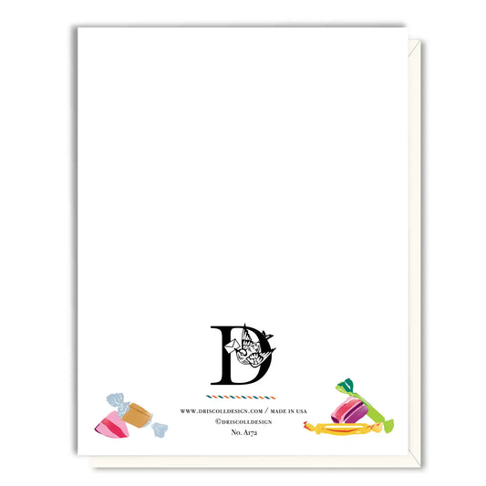 Chipmunk With Candy Birthday Card