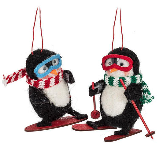 Winter Sport Penguin Ornament