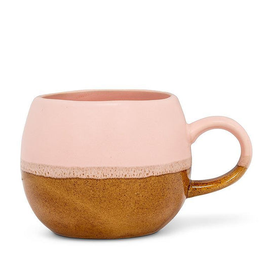 Brn/Pnk Ball Mug 3.5"H(16Oz)