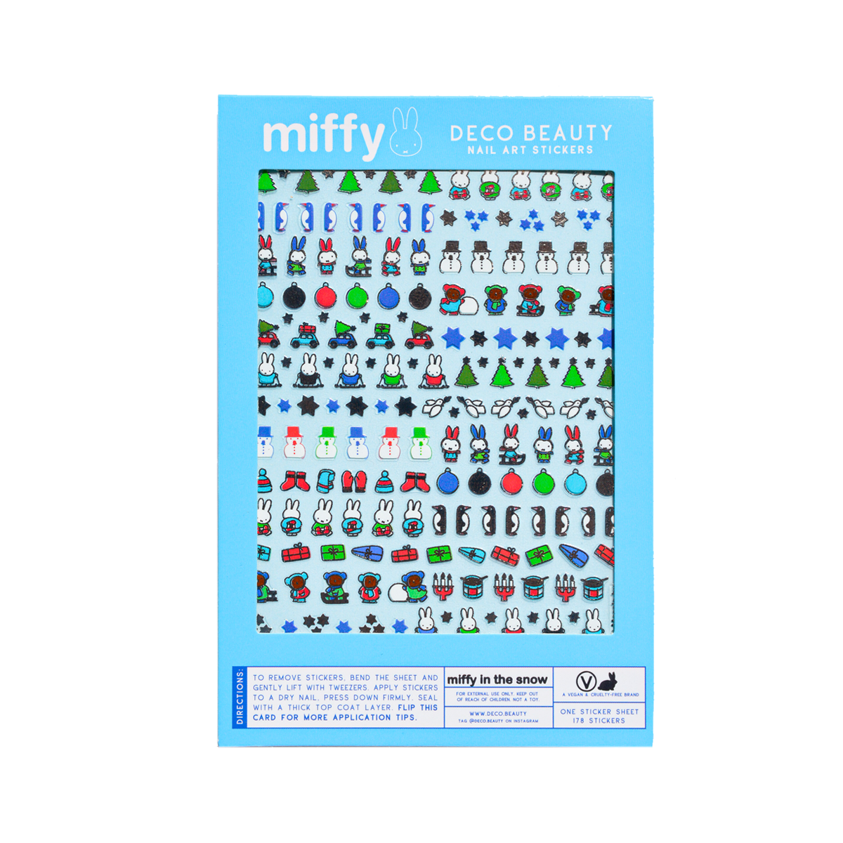Nail Art Stickers - MIFFY IN THE SNOW