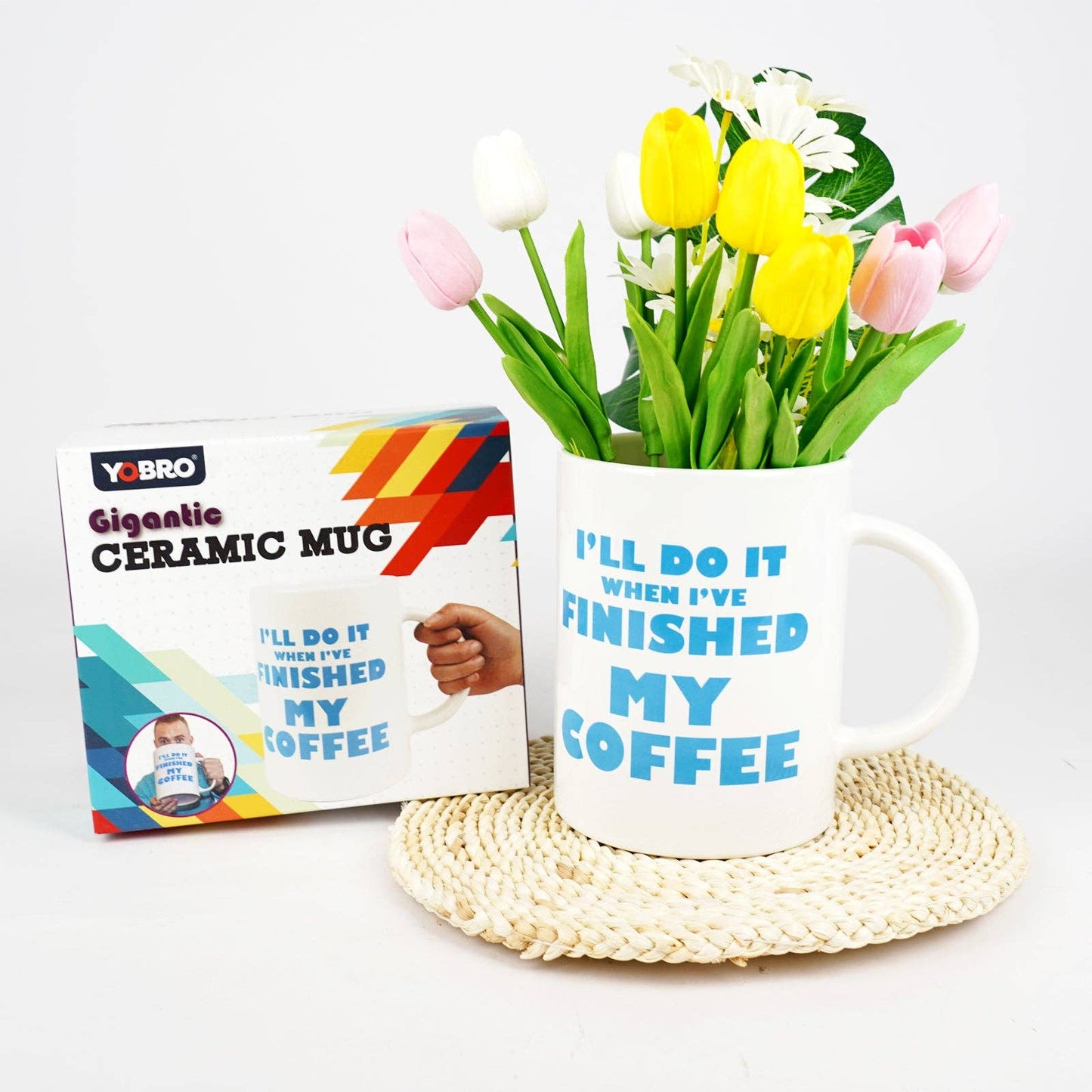 YOBRO 67Oz Extra Large Coffee Mug, Giantic Ceramic Mugs