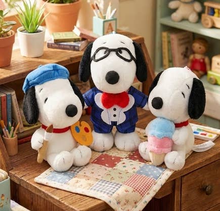 Snoopy Superhero Plush Bag Charm Keychain - 11cm